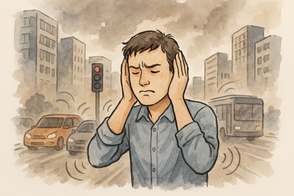 Người sống ở thành phố ồn ào có nguy cơ mất trí nhớ cao hơn