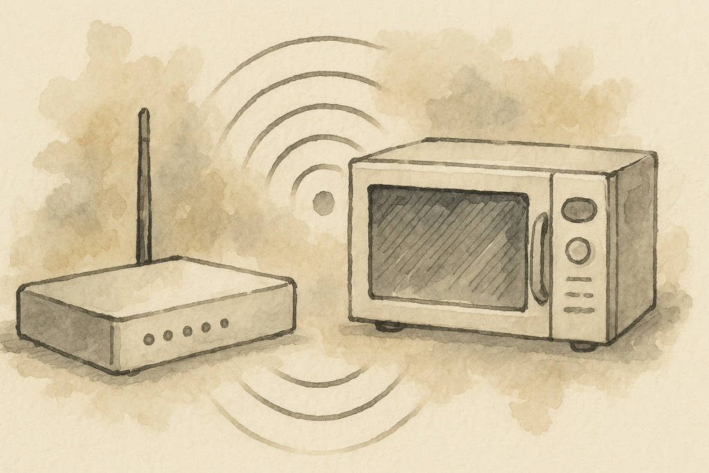 Mạng Wi-Fi hoạt động được là nhờ cùng tần số với… lò vi sóng Mạng Wi-Fi hoạt động được là nhờ cùng tần số với… lò vi sóng