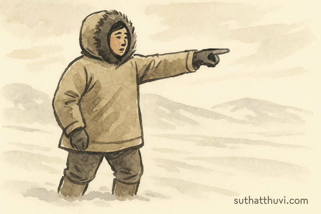 Người Inuit không dùng từ trái-phải để chỉ đường image 164