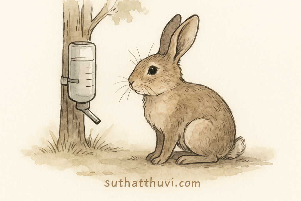 Thỏ có thể nhịn uống nước khi đang sợ, dù rất khát Thỏ có thể nhịn uống nước khi đang sợ, dù rất khát