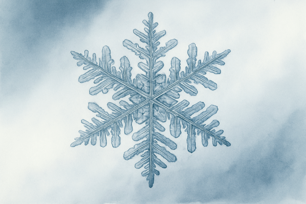 Mỗi hạt tuyết đều có hình dạng khác nhau, nhưng không bao giờ trùng lặp